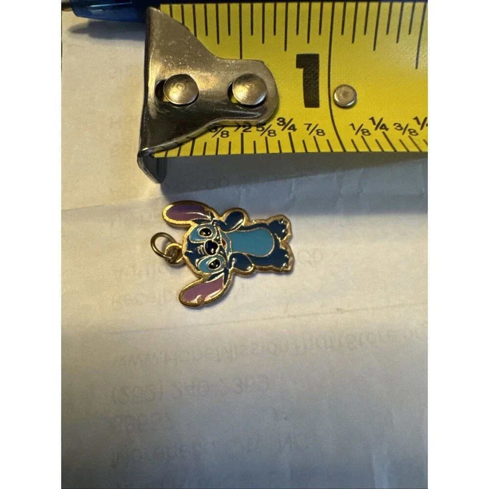 Disney‎ Stitch Enamel Charm Art Glass Heart Pendant Lot Jewelry Lilo Stitch